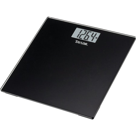 Taylor Digital 400 Lb. Glass Bath Scale, Black 755841933B